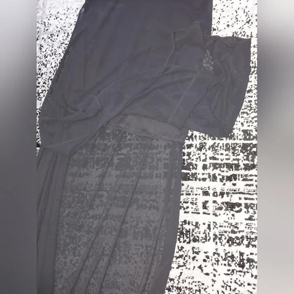 Show Me Your Mumu Black Sheer Lined Bronte Maxi Sleeveless Dress Small! - Picture 8 of 14